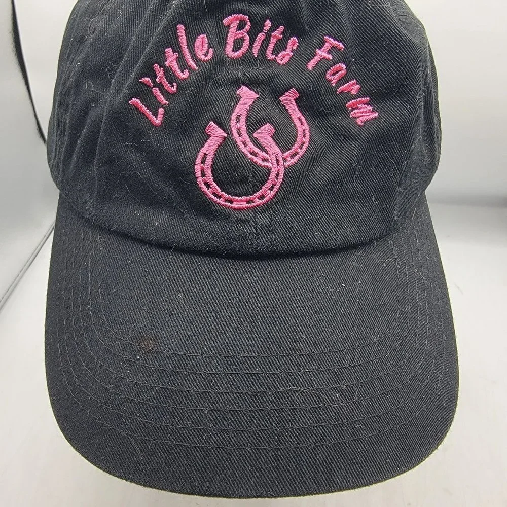 Top Level Little Bits Farm Adults Pink Black Casual Athletic Adjustable